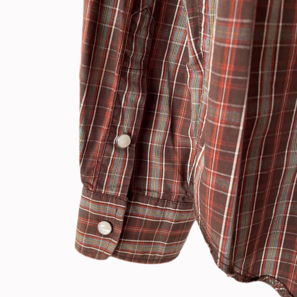 Vintage y2k Gap Plaid Western Shirt Sz S - Picture 4 of 5